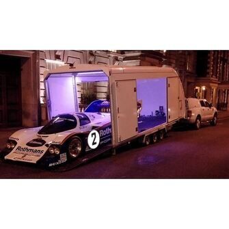 Woodford RL 7000 - Lukket trailer - 3.500 kg - Bred model - 3 aksler